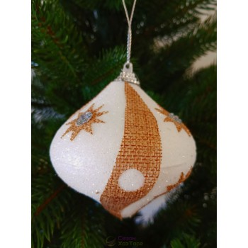 Елочное украшение Юла в звездах Ø80мм, цена за набор 3 шт (SH297)